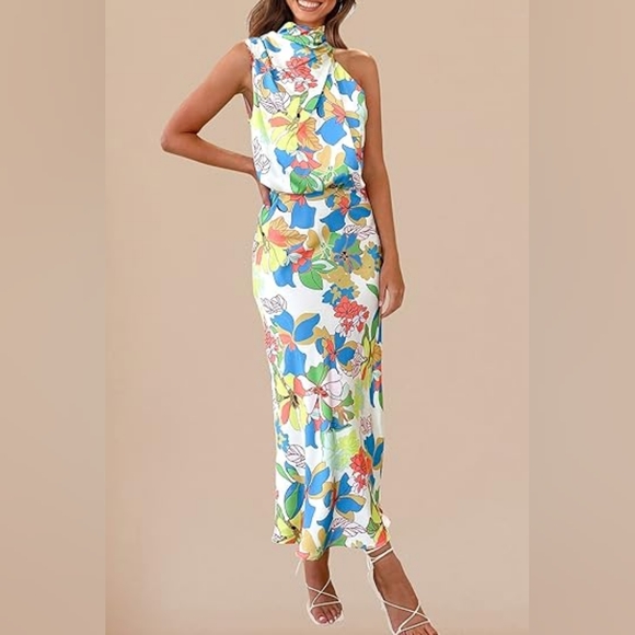 Floral One-Shoulder Dress - Picture 2 of 6